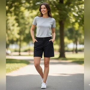 NWT Women’s Cargo Shorts UV Protection Black